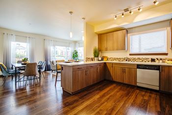 Open concept kitchen 